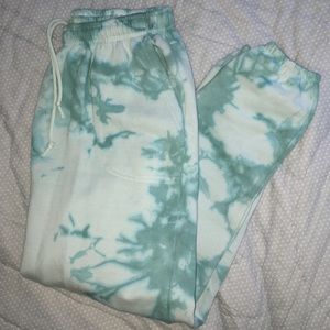 Blue tie dye sweatpants only!